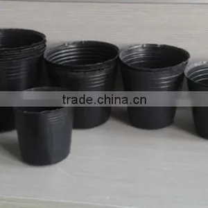 pe Black Plastic Garden Pot thumbnail-3