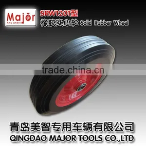 12 Inch Solid Rubber Tire Hand Cart Wheels thumbnail-2