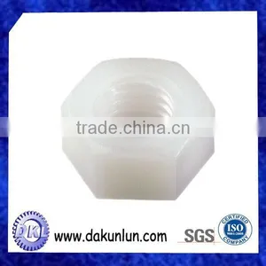 Customized White Plastic Hex Nut thumbnail-1