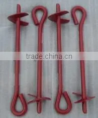 Factory Design Q235 Galvanized Earth Screw Anchor thumbnail-1