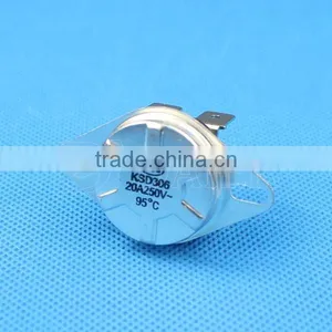 4PIN 2Poles Temperature Control KSD306 55~180 Degree NO/NC 10/15A 250VAC Circuit Breaker thumbnail-2