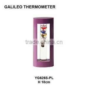 Wooden Frame, Borosilicate Glass Galileo Thermometer thumbnail-1