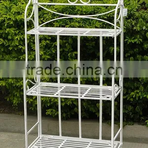 Hand Made Lovely Antirust 3 Tier Metal Flower Shelf thumbnail-5