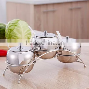 3 Pieces Stainless Steel Magnetic Spice Jar Set thumbnail-4
