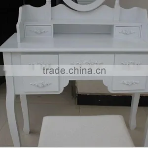 Bedroom Dressing Table With 3 Movable Mirrors /Schminktisch Mit Hocker thumbnail-3