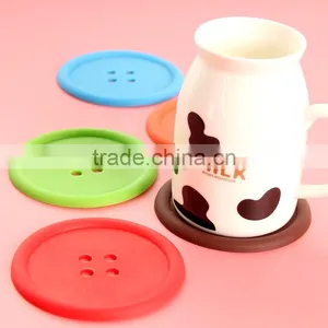 Colorful Fastener -shaped Silicone Cup Mat/household Product thumbnail-1