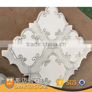 Smarter Stone Waterjet Marble Stone Statuario Marble Mosaic thumbnail-1