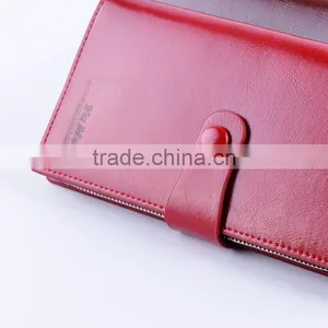 Customized Branded RFID Blocking Wax Oil Leather Women's Wallet thumbnail-6