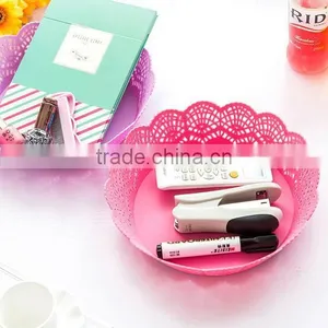 New Product Colorful Plastic Fruit Basket Fruit Tray Snack Tray Nut Bowl Candy Tray thumbnail-4