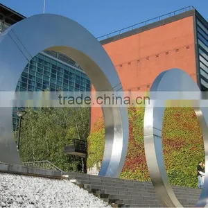 Stainless Steel Circle Sculpture thumbnail-1