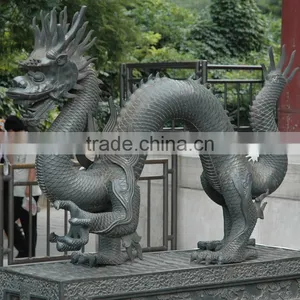 High Quality Decorative Casting Bronze Chinese Dragon Statue thumbnail-1