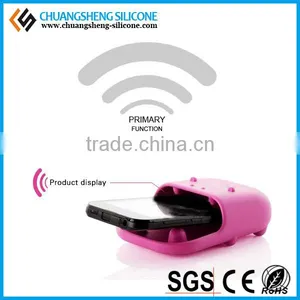 2016 Most Popular Cell Phone Loud Speaker Mobile Phone Amplifier Silicone Promotional Gift Sound Louder Eco-friendly Phone Part thumbnail-1