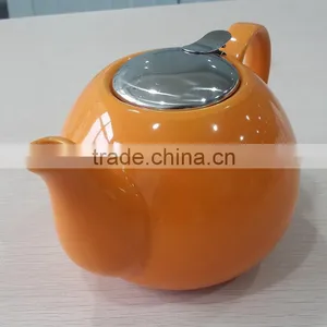 BTHJC-1 Ceramic 1.2L With Stainless Steel Lid and Infuser Teapot thumbnail-2