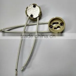 Hot Selling GU10 Porcelain Halogen Lampholder With Cable thumbnail-4