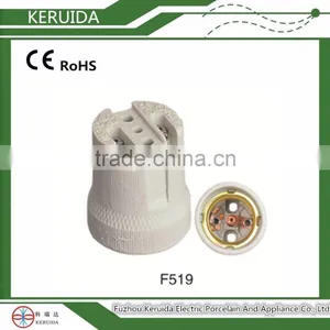 F519 E27 Porcelain Lamp Socket With Different Support thumbnail-1