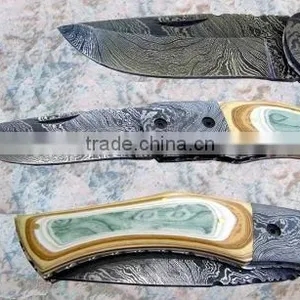 Damascus Knife, Folding thumbnail-1