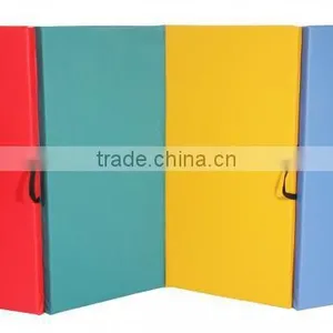Mixed 4'x10'x2" Thick Folding Panel Gymnastics Mat Gym Fitness Exercise Mat thumbnail-6