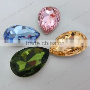 Fancy Stones Tear Drop Sew on Crystal Rhinestone thumbnail-1
