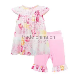 2017 Wholesale Summer Baby Girl Clothes Set With Pants thumbnail-2