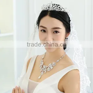 Zm34114a Fashion Women Jewelry Bridal Earrings Necklace Set thumbnail-4