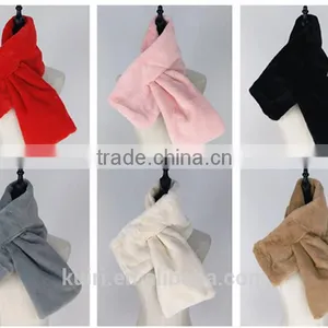 2016 New Style Fox Scarves Warm Plush Scarf Women Pareo Thicken Solid Fur Collar Rabbit's Hair Scarf thumbnail-6