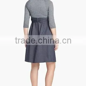 3/4 Sleeves Prom Maternity Dress EJ4053 thumbnail-1