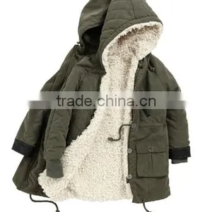 Little Girl's Hooded Parka With Removable Fleece LiningPQ257 thumbnail-3