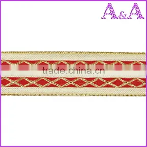 2016 Fashion Cheap Fancy Christmas Ribbon Plaid Ribbon thumbnail-2