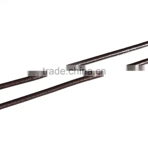 Wholesale High Quality 3mm Dark Brown Cowhide Leather Jewelry Cord Rope thumbnail-1