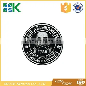 Anime COS Chapter US Homeland Security Embroidery Patch Black and White Skull Magic Badge thumbnail-1