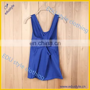 Wholesale Personalized Blank Black Ladies Tank Tops thumbnail-4
