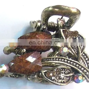 Wholesale Alloy Hair Claw Clip With Rhinestone for Women thumbnail-4