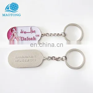 Cheap Custom Made High End Metal Keychain Keyrings High Quality Embossed Key Chain Mnaker thumbnail-3