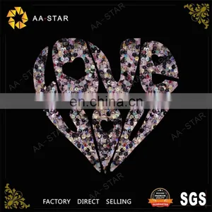 Heart Shape Laser Cut Hotfix Motif Design for Women's Dresses thumbnail-1