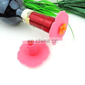 Top Quality Custom Oem Design Flower Shape Unique Style Eco-friendly Silicone Beer Bottle Cap thumbnail-4