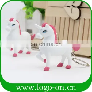 New Arrival Unicorn Keychain With Led Light and Unicorn Sound thumbnail-4