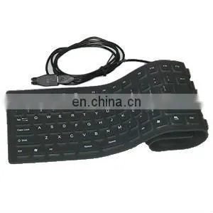 USB Flexible Keyboard, USB Foldable Keyboard, USB Silicone Keyboard thumbnail-1