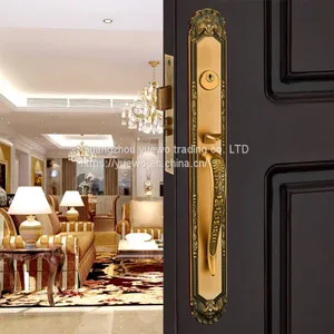 Villa Door Lock Double Pull European-style Lock Anti-theft Lock Office Lock Copper Door Mechanical Lock Wooden Door or m thumbnail-3