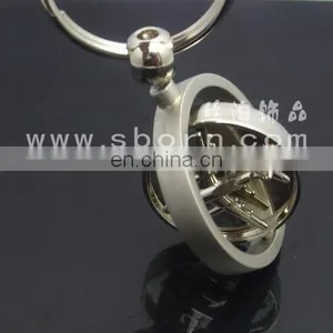 New Tourist Gifts Rotatable Airplane Shape Metal Keychain With Logo thumbnail-2
