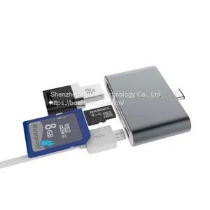 BL-U633 TYPE-C TO USB3.0+SD/TF+USB2.0 HUB 4 in 1 thumbnail-3