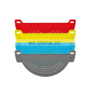 Kitchen Tool Food Sifting Washing Drainer Plastic Pot Strainer thumbnail-1