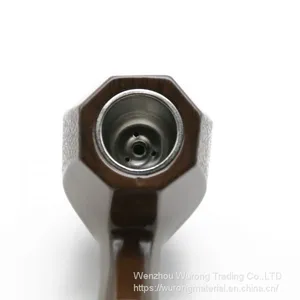 415mm Length Wooden Resin Long Tobacco Pipe With Brown Hexagonal Head for Smoking thumbnail-4