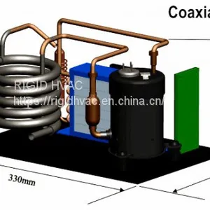 Liquid Cooling System Evaporator Refrigeration With Miniature Compressor for Chiller Unit and Liquid Refrigerant thumbnail-1