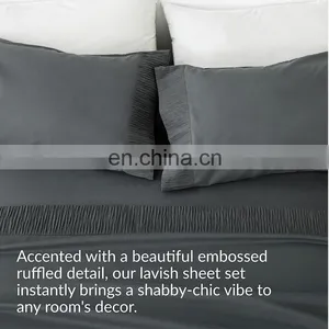 Luxury Super Comfortable Flannelette Anti-wrinkle Polyester Long-lasting Strength Bed Sheet thumbnail-6