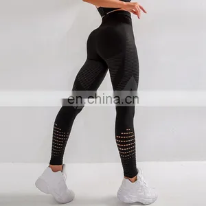 Custom Gym Wear Legging Manufacturer Sport Women Highwaist Leggings Butt Lift Yoga Pants Nylon Spandex Leggings thumbnail-3