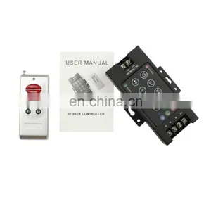 8 Key RF RGB Controller DC 12V 24V RF Wireless Dimmer LED Controller For Lighting String LED Strip thumbnail-4