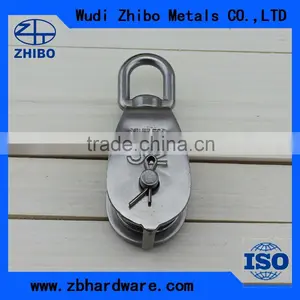 HOT SALE Stainless Steel Eye Swivel Pulley Block thumbnail-1