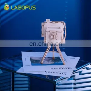 Lagopus DIY 3D Wooden Animal&Building Puzzle Game Assembly Toy Gift for Children Kids Adult Model Kits thumbnail-6