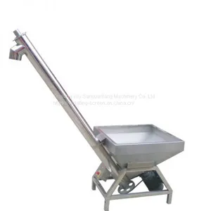 China Factory Price Vertical Screw Conveyor Grain Inclined Auger Conveyor With Hopper thumbnail-2