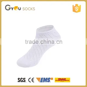 Sport Men Breathable Knitted Cotton Ankle Tube Socks /plain White Sports Ankle Socks thumbnail-1